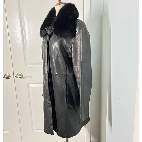 Vintage Leather Penny Lane Coat size L - Picture 9 of 13